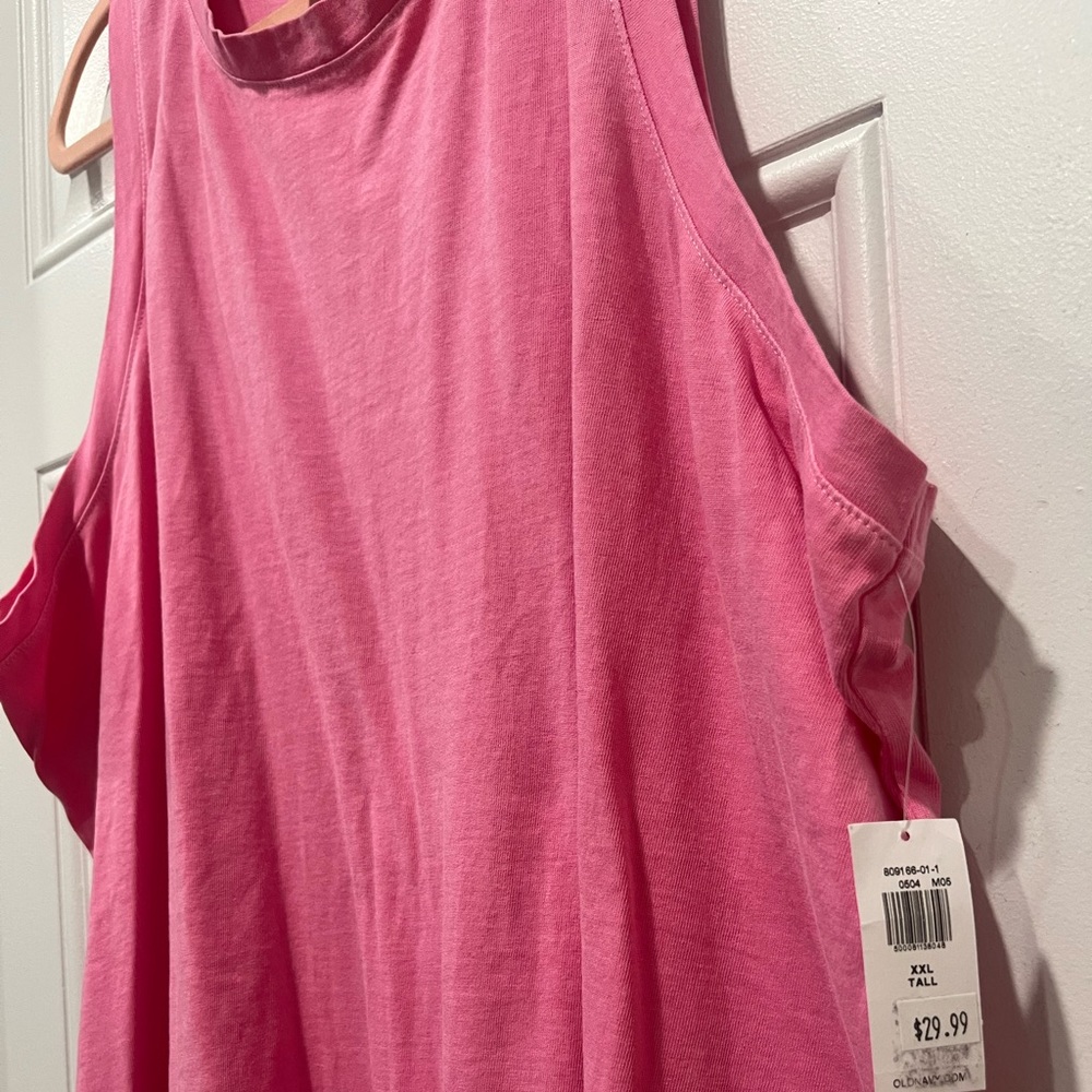 Old Navy pink tank dress with pockets